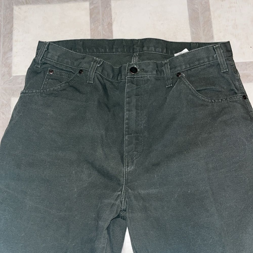 EXCELLENT CONDITION MEN’S 36x32 DICKIES RELAXED FIT CARPENTER DUCK JEAN - Picture 7 of 9